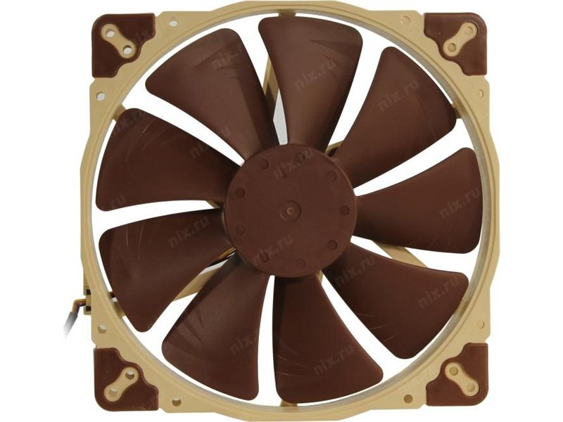 Кулер для корпуса/ Case Cooler Noctua NF-A20 FLX (200x200x30mm, 3-pin, 86.46CFM, 18.1dBA, 800RPM, Beige/Brown)