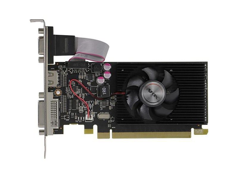 Видеокарта Afox R5 220 1GB GDDR3 64bit VGA DVI HDMI 1FAN LP RTL {30}