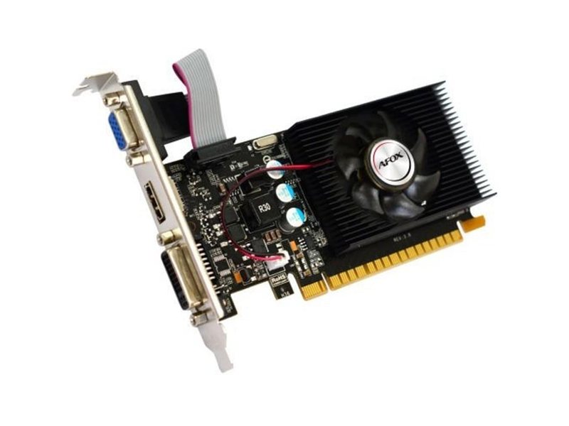 Видеокарта Afox PCI-E 2.0 AF220-1024D3L2 NVIDIA GeForce GT 220 1Gb 128bit DDR3 625/1580 DVIx1 HDMIx1 CRTx1 HDCP Ret low profile