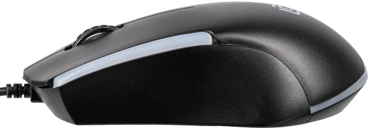 Мышь Оклик 245M черный оптическая 1000dpi USB 3but (471479)