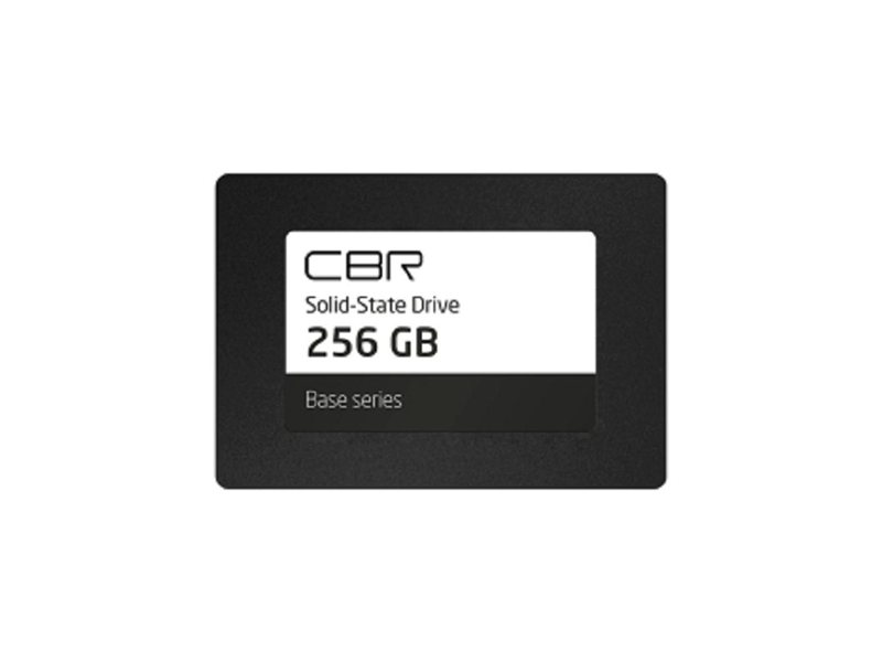 CBR SSD-256GB-2.5-BS24b, Внутренний SSD-накопитель, серия "Base", 256 GB, 2.5", SATA III 6 Gbit/s, 3D TLC NAND, R/W speed up to 550/500 MB/s, TBW (TB) 128, OEM