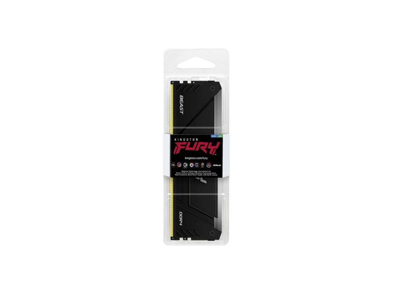 Память DDR4 8GB 3600MHz Kingston KF436C17BB2A/8 Fury Beast RGB RTL Gaming PC4-28800 CL17 DIMM UDIMM 288-pin 1.35В single rank с радиатором Ret