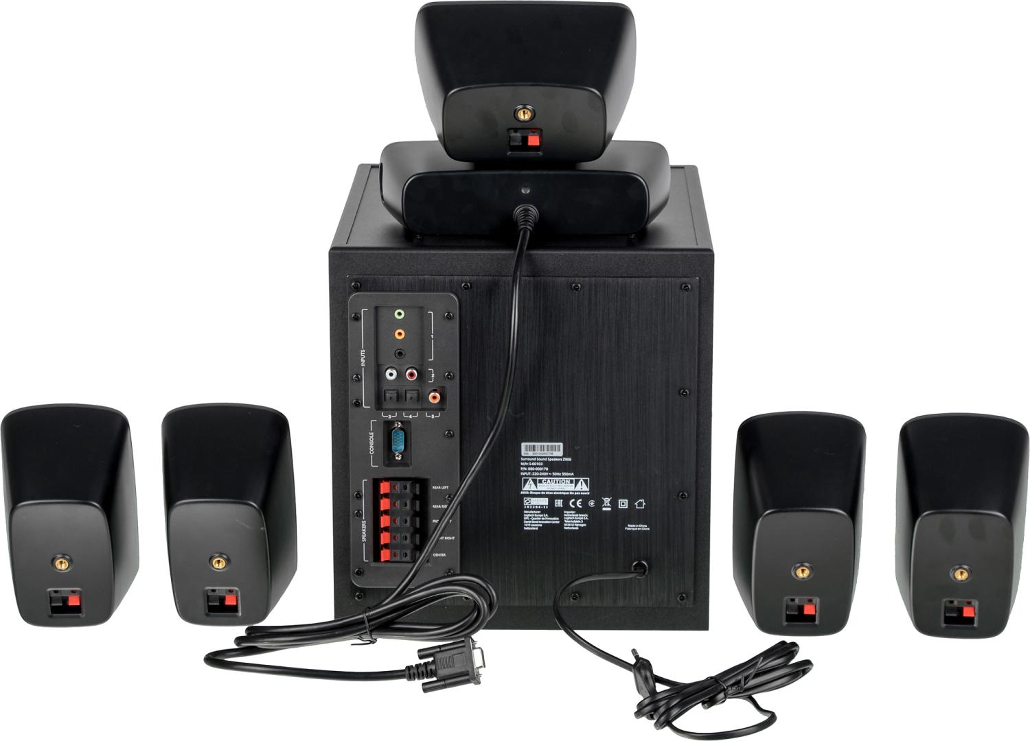 Колонки Logitech Z906 5.1 черный 1000Вт
