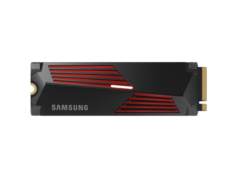 Твердотельный накопитель SSD M.2 2280 4TB Samsung 990 PRO with Heatsink MZ-V9P4T0GW PCIe Gen4x4 with NVMe, 7450/6900, IOPS 1600/1550K, MTBF 1.5M, Samsung V-NAND TLC, 4GB LPDDR4MB, 2400TBW, RTL