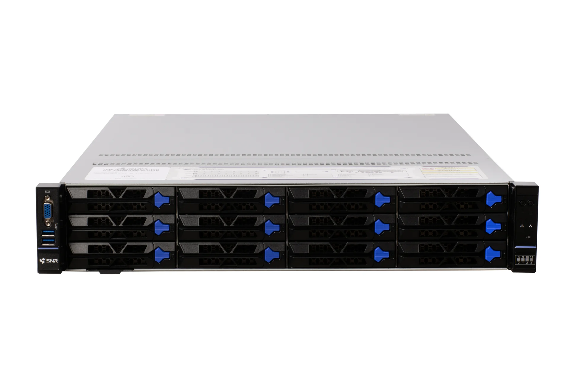 Серверная платформа SNR-SR2412LE-S, 2U, AMD EPYC Gen4,5, DDR5, 12xHDD, резервируемый БП