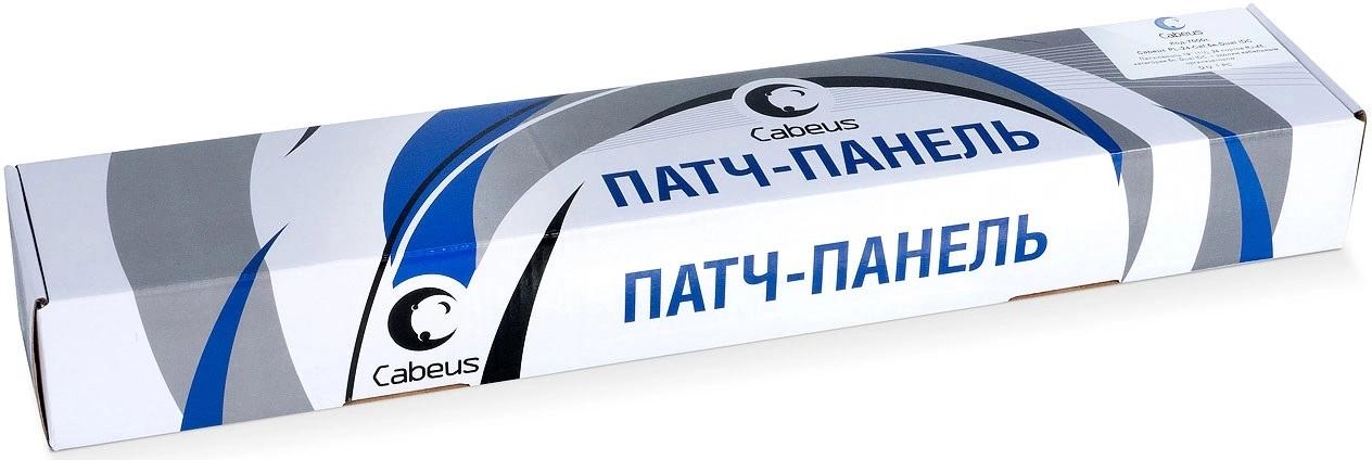 Патч-панель Cabeus PL-24-CAT.5E-DUAL 19" 1U 24xRJ45 кат.5E UTP