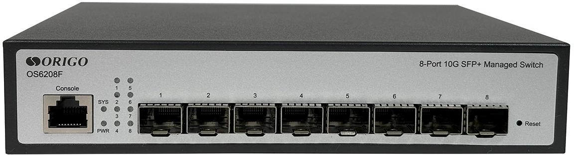 Коммутатор Origo OS6208F OS6208F/A1A (L2) 8SFP+ управляемый