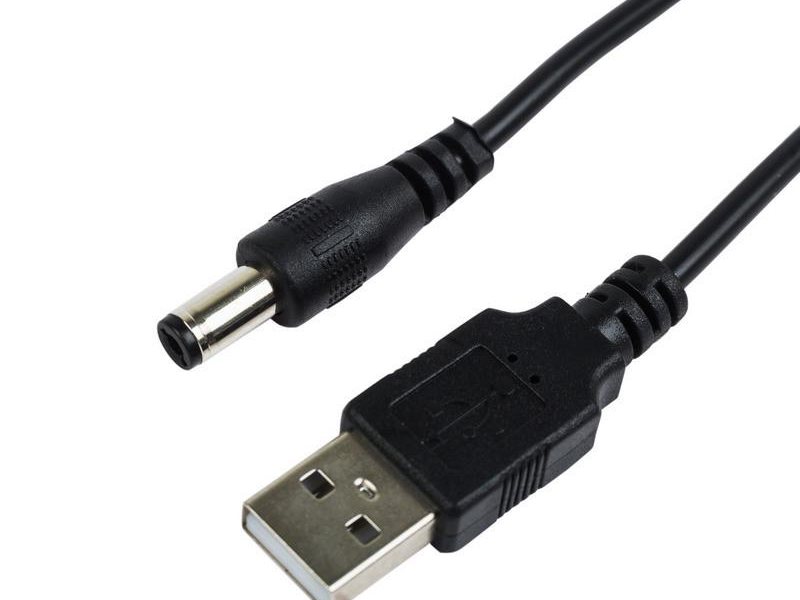 Кабель Rexant DC-Jack 3.5 (m) USB A(f) 1.5м (18-0231) черный