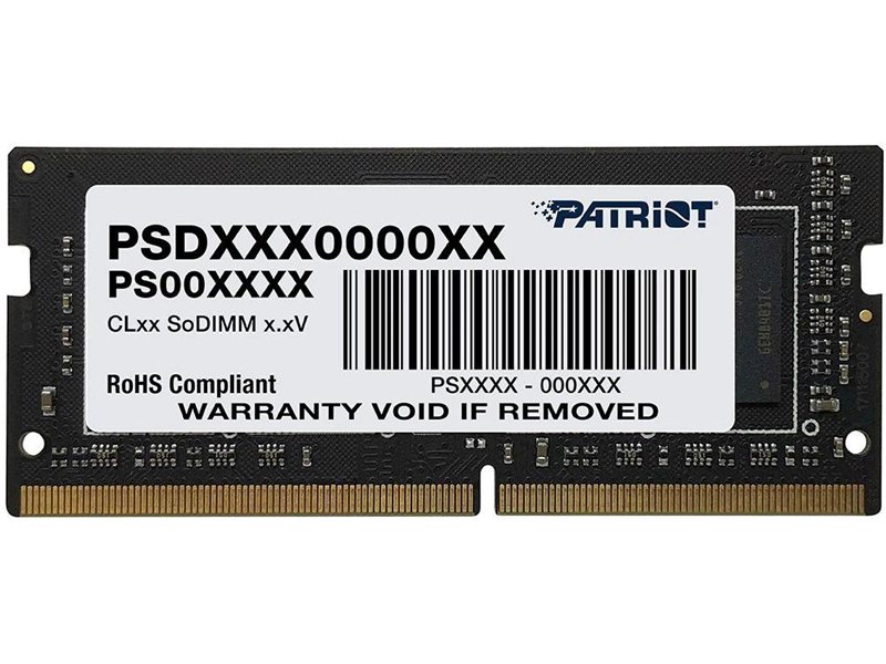 Модуль памяти PATRIOT DIMM DDR4-2666 8GB PSD48G26662S