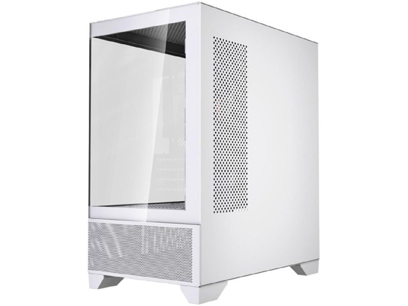 Powercase Корпус Vision Micro M4W, Tempered Glass, Type-C, 3x 120mm ARGB PWM Fan, белый, mATX (CVMM4W-A3)