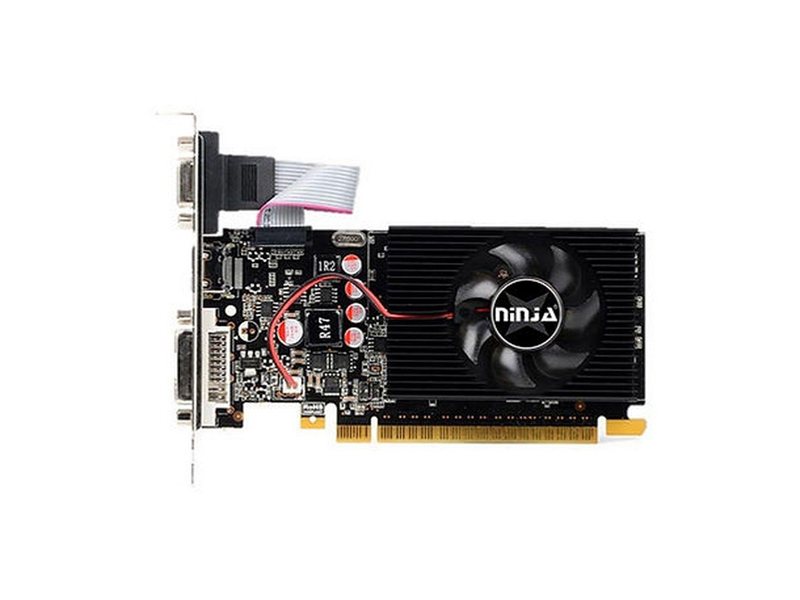 Видеокарта Ninja (Sinotex) GT730 1GB DDR3 128bit VGA DVI HDMI 1FAN LP RTL {50}