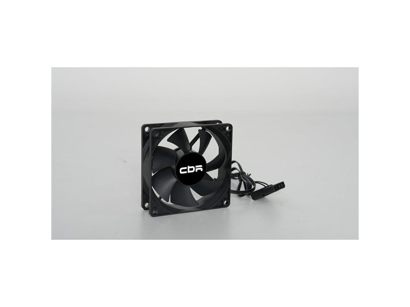CBR Вентилятор для корпуса CBR-CF-8025-1600B, 80x80x25 мм, 3-pin+molex, 1600 RPM, 30 CFM, 24.6 dBA