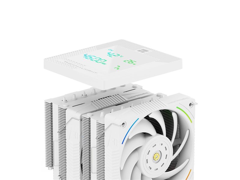 Thermalright Кулер Phantom Spirit 120 Digital Snow LGA115X/1200/1700/1851/AM4/AM5 (Dual Tower, 2x120mm ARGB PWM Fan, медное основание, 7 тепл. трубок 6мм) / TRPS120DSNOW
