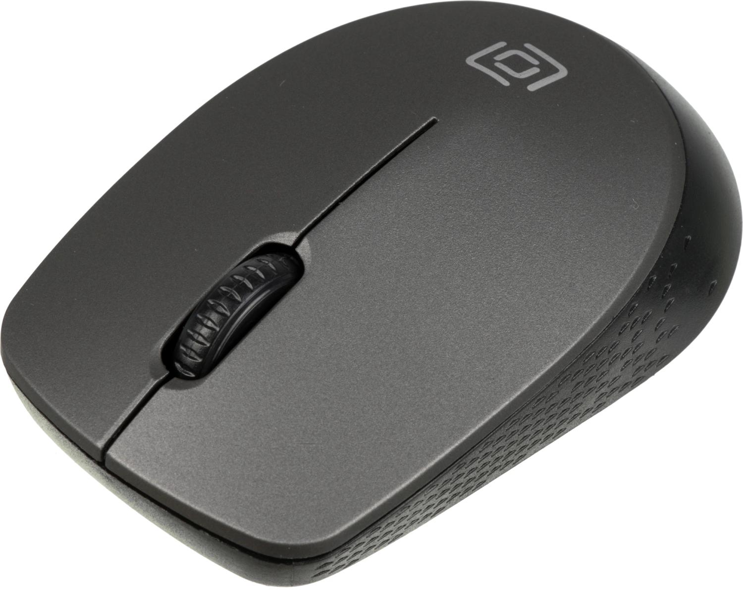 Мышь Оклик 486MW черный/серый оптическая 1600dpi беспров. USB для ноутбука 3but (1196552)
