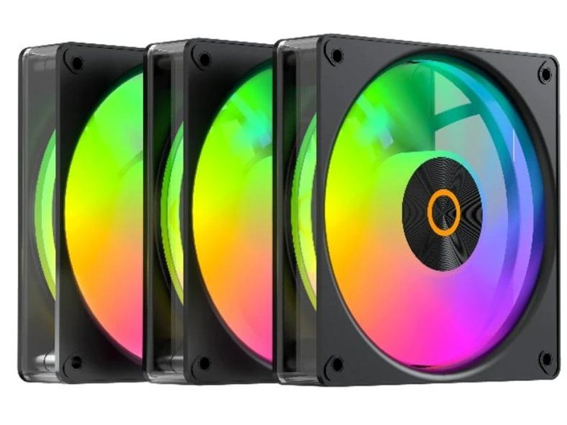 Вентилятор для корпуса Ocypus Gamma F12 Elite BK ARGB 3 IN 1, 120x120x25mm, 4-PIN PWM, 600-1800 RPM, 26 DBA MAX, HYDRO BEARING