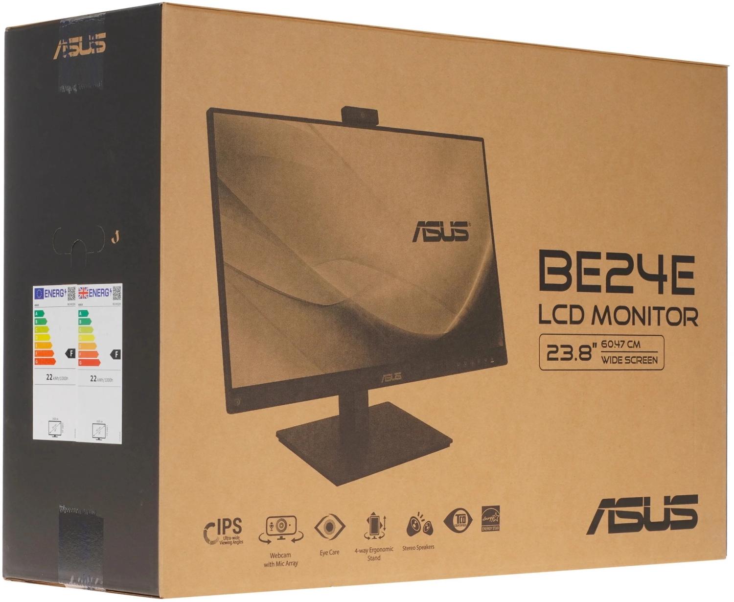 Монитор Asus 23.8" Business BE24EQSK черный IPS LED 16:9 HDMI M/M Cam матовая HAS Piv 1000:1 300cd 178гр/178гр 1920x1080 75Hz VGA DP FHD USB 5.6кг
