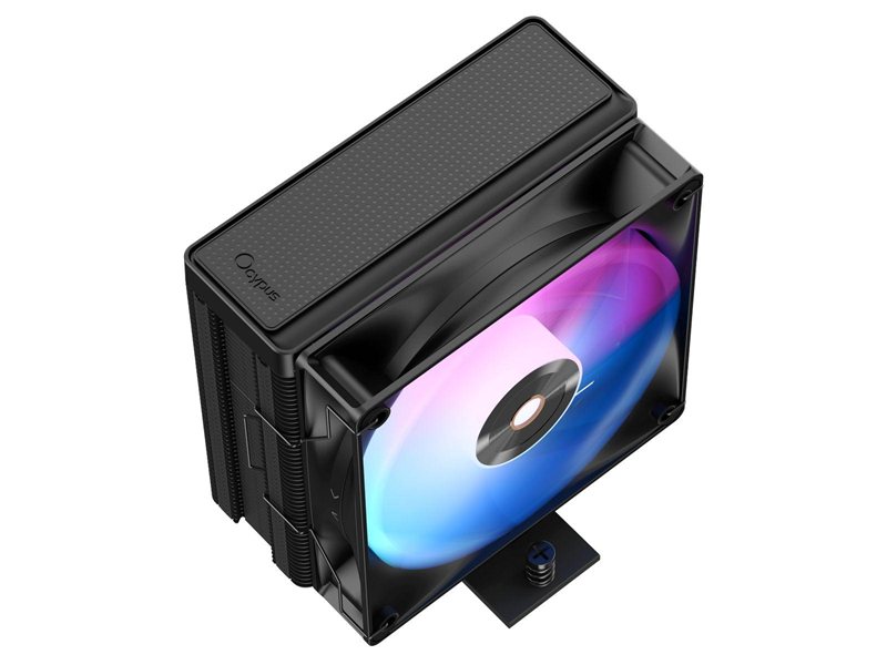 Кулер для процессора/ CPU Cooler Ocypus Delta A40 BK ARGB (220W, 4-pin PWM, 156.7mm, Al/Cu, 4x6mm, ARGB, 1x120mm, 73CFM, 29dBA, 2000RPM, S: 1851/1700/1200/115X, AM5/AM4, black)