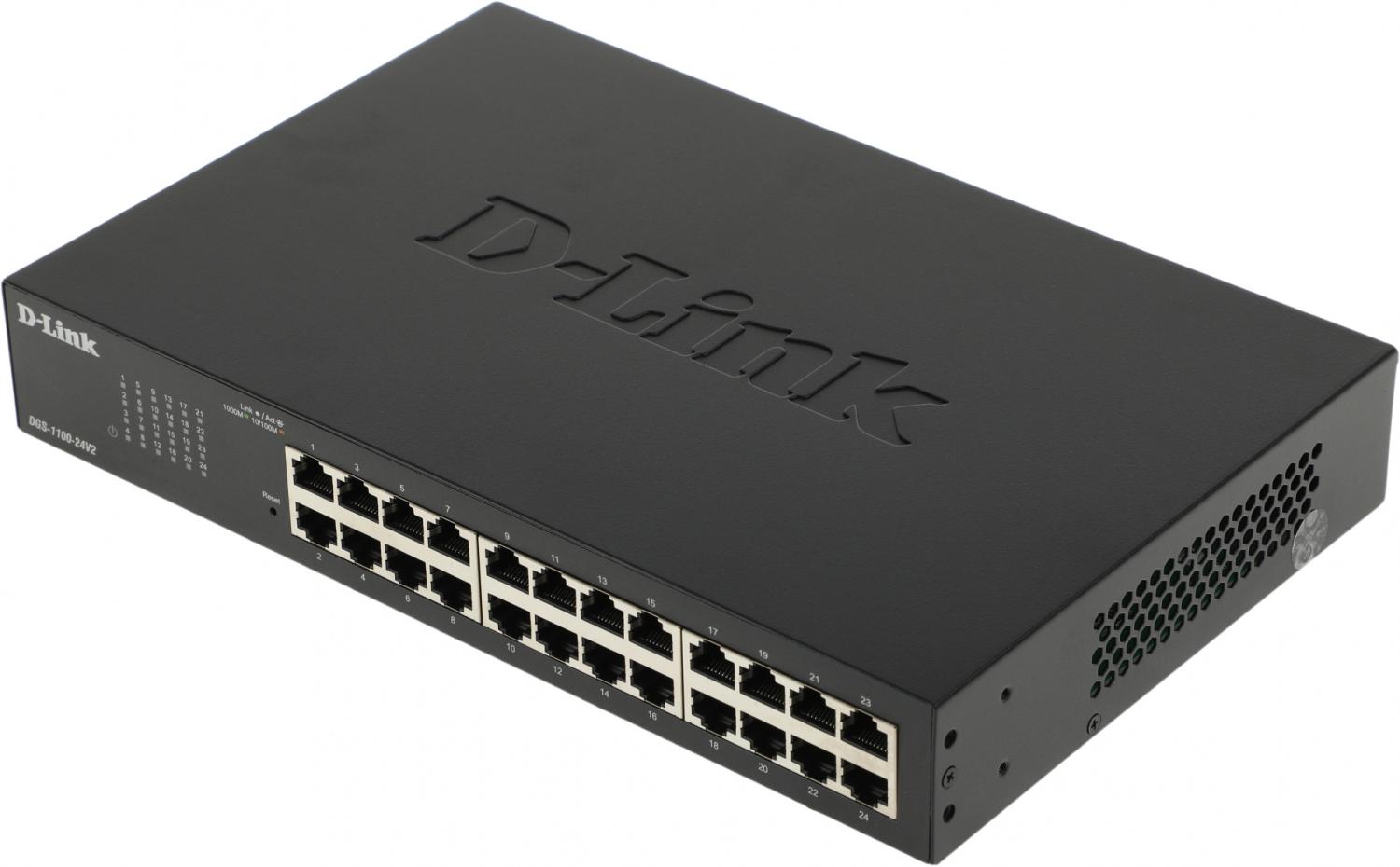 Коммутатор D-Link DGS-1100-24V2/A DGS-1100-24V2/A2A (L2) 24x1Гбит/с настраиваемый