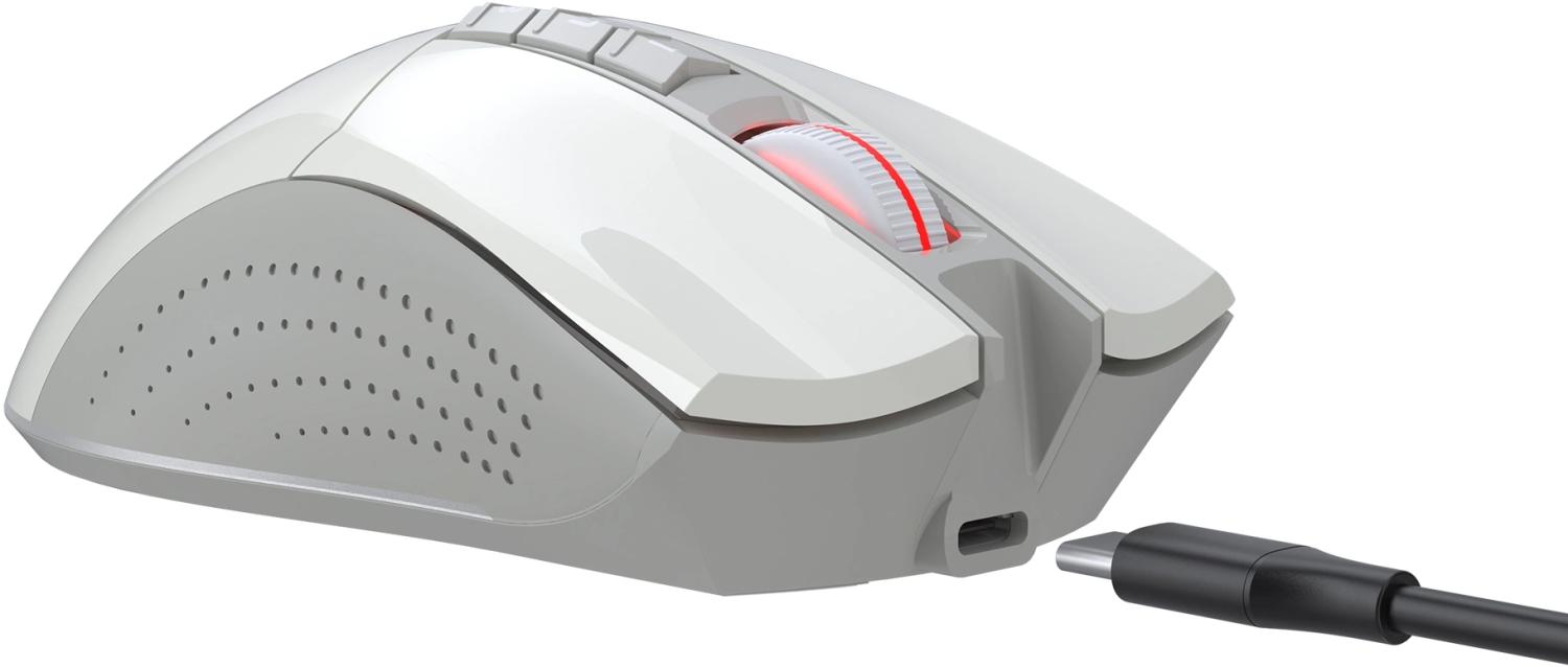 Мышь A4Tech Bloody R90 Plus белый оптическая 5000dpi беспров. USB 7but (R90 PLUS GREUISH WHITE)