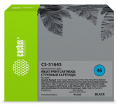 Картридж струйный Cactus CS-51645 51645AE (№45) черный (44мл) для HP DJ 710c/720c/722c/815c/820cXi/850c/870cXi/880c с чипом