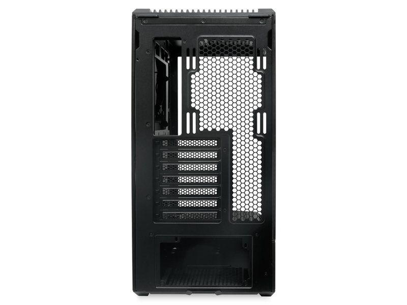 Корпус без блока питания/ Case HSPD F711, Panoramic Full Tower, Black, TG, 0.7 SPCC, no fans ATX, mATX, mITX 190/420/280mm 2x2.5", 2x3.5", 7xPCI 1xUSB-A 3.0, 1xUSB-C 445x235x475mm