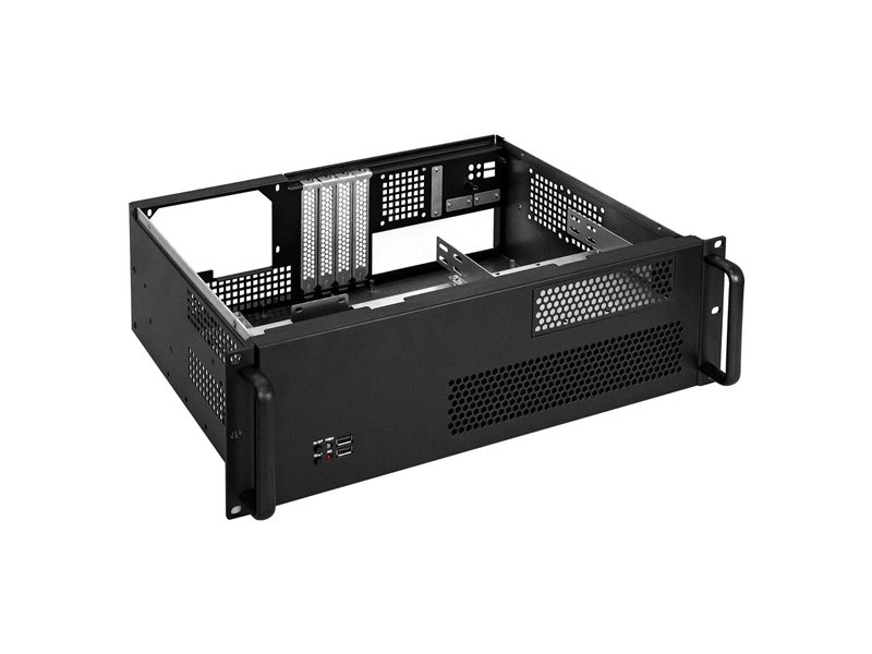 Exegate EX279706RUS Серверный корпус Exegate Pro 3U330-02 <RM 19", высота 3U, глубина 330, без БП, USB>