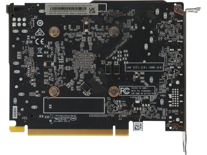 Видеокарта ZOTAC NVIDIA GeForce RTX 3050 6 ГБ GDDR6