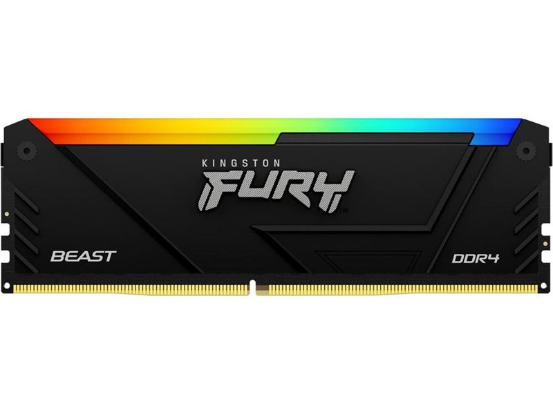Память DDR4 2x16GB 3600MHz Kingston KF436C18BB2AK2/32 Fury Beast RGB RTL Gaming PC4-28800 CL18 DIMM 288-pin 1.35В dual rank с радиатором Ret