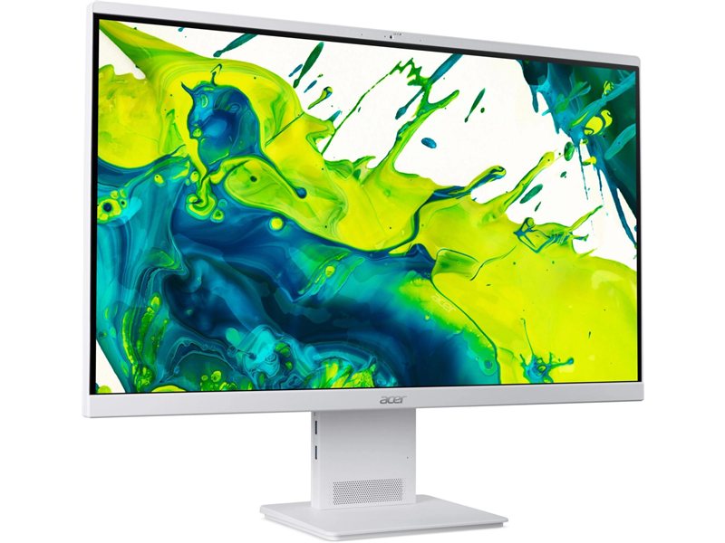 Моноблок Acer Aspire S27B-UGMTL-U 27" Full HD Core Ultra 7 155U (1.7) 16Gb SSD512Gb Graphics Eshell GbitEth WiFi BT 90W клавиатура мышь Cam белый 1920x1080