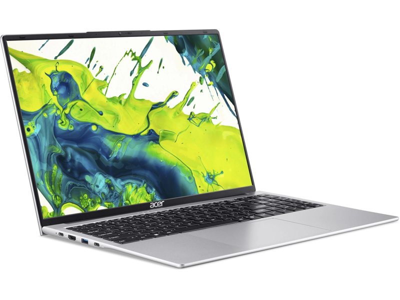 Ноутбук Acer Aspire Lite AL16-54P-763P Core i7 1355U 16Gb SSD512Gb Intel Iris Xe graphics 16" IPS WUXGA (1920x1200) без ОС silver WiFi BT Cam 5100mAh (NX.DK6CD.004)