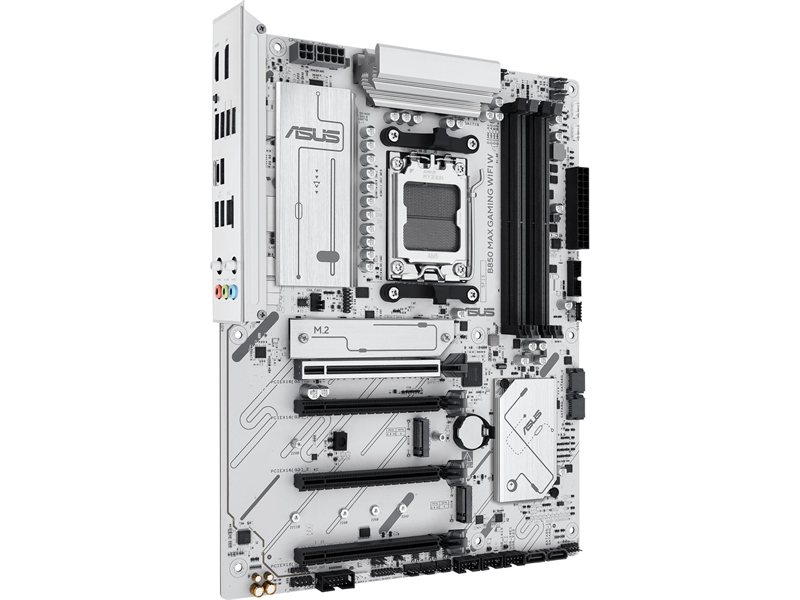 Материнская плата ASUS B850 MAX GAMING WIFI W, AM5, B850, 4*DDR5, 4*SATA, 3*M.2, 5*USB 3.2, 2*USB 2.0, Type-C, 5*PCIx16, DP+HDMI, ATX; 90MB1M10-M0EAY0