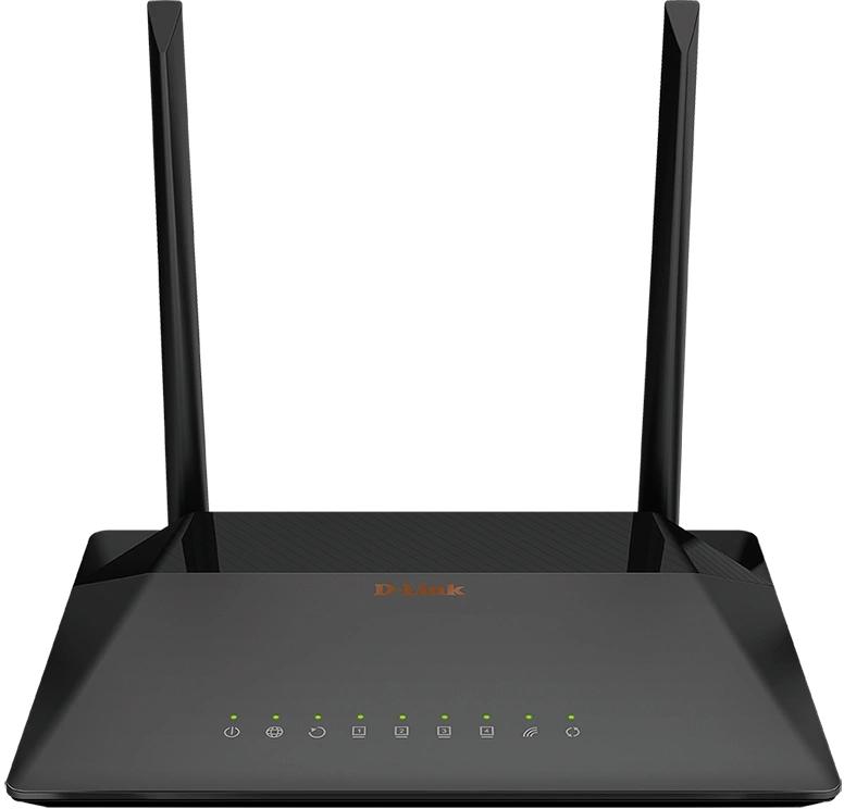 Роутер беспроводной D-Link DSL-224 (DSL-224/R1A) N300 10/100BASE-TX черный