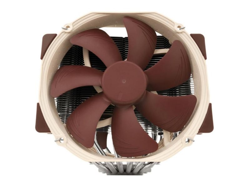 Кулер для процессора/ CPU Cooler Noctua NH-D15 (183W, 4-pin PWM, 165mm, Al/Cu, 6x6mm, 2x140mm, 82.43CFM, 24.6dBA, 1500RPM, S: 1851/1700/1200/115X, AM5/AM4, Beige/Brown)