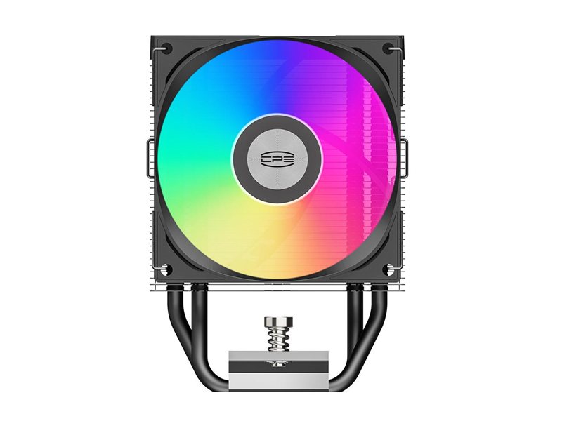 Кулер для процессора/ CPU Cooler PCCooler R300 ARGB BK (150W, 4-pin PWM, 133mm, Al/Cu, 3x6mm, ARGB, 1x92mm, 40.94CFM, 30dBA, 2200RPM, S: 1851/1700/1200/115X, AM5/AM4, black)