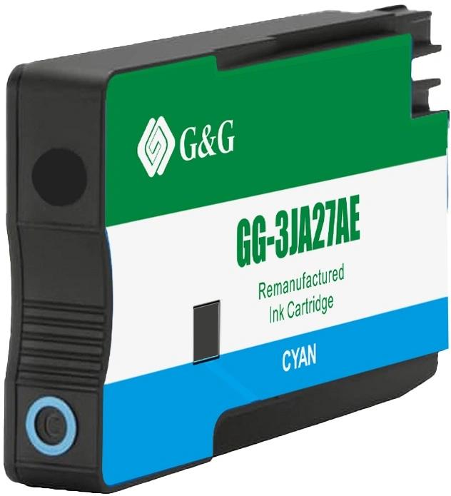Картридж струйный G&G GG-3JA27AE 963XL голубой (25.8мл) для HP OfficeJet Pro 9010/9010e/9012/9012e/9014/9014e/9015/9015e/9016/9019/9019e/9020/9022/9022e/9025/9025e AIO с чипом