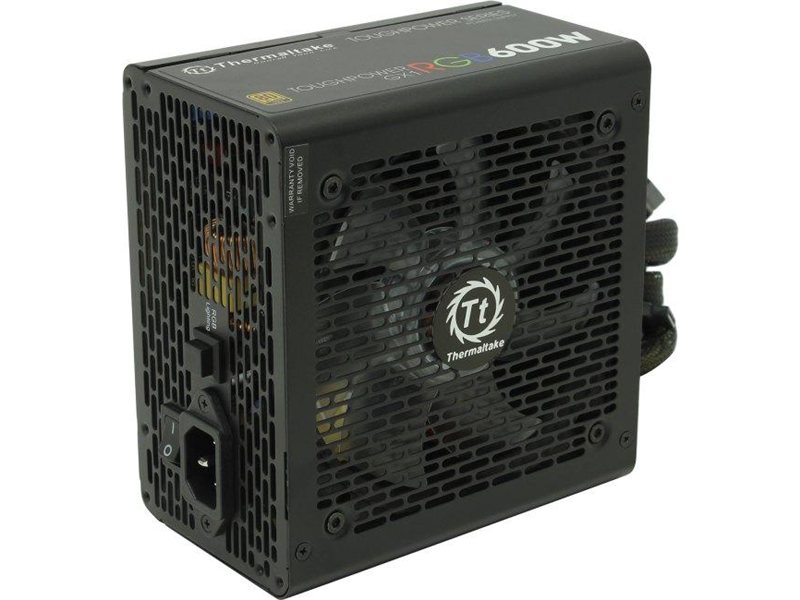 Блок питания Thermaltake ATX 600W Toughpower GX1 RGB 80+ gold (20+4pin) APFC 120mm fan color LED 8xSATA RTL [PS-TPD-0600NHFAGE-1]