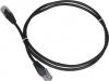 Патч-корд Lanmaster TWT-45-45-1.0-BK UTP RJ-45 вил.-вилка RJ-45 кат.5E 1м черный ПВХ (уп.:1шт)