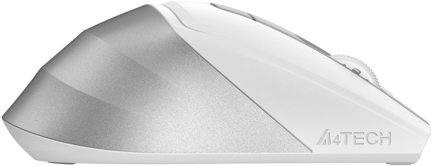 Мышь A4Tech Fstyler FG45CS Air2 белый/серебристый оптическая 2000dpi silent беспров. USB для ноутбука 7but (FG45CS AIR2 USB (SILVER WHITE))