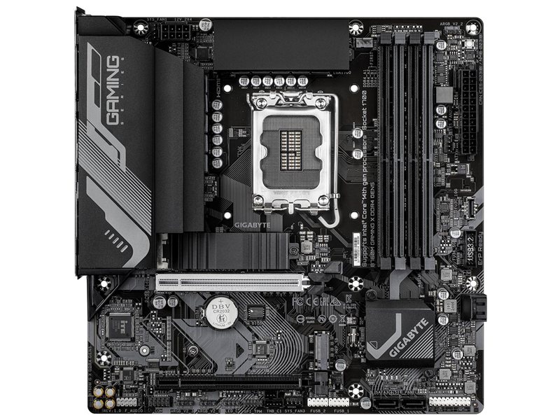 Материнская плата Gigabyte B760M GAMING X DDR4 GEN5 B760, LGA1700, 4xDDR4, 2*PCI-Ex16, 2*M.2, 1*Type-C, 5*USB3.2Gen1, 9*USB2.0, 4*SATA3.0, 2.5G, DP, HDMI, ATX, RTL