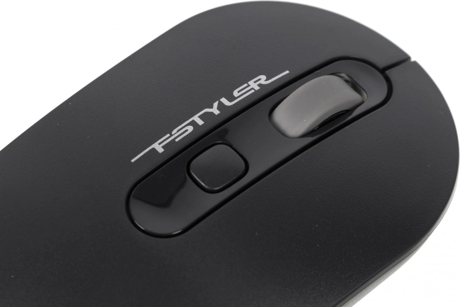 Мышь A4Tech Fstyler FG20 серый оптическая 2000dpi беспров. USB для ноутбука 4but (FG20 GREY)