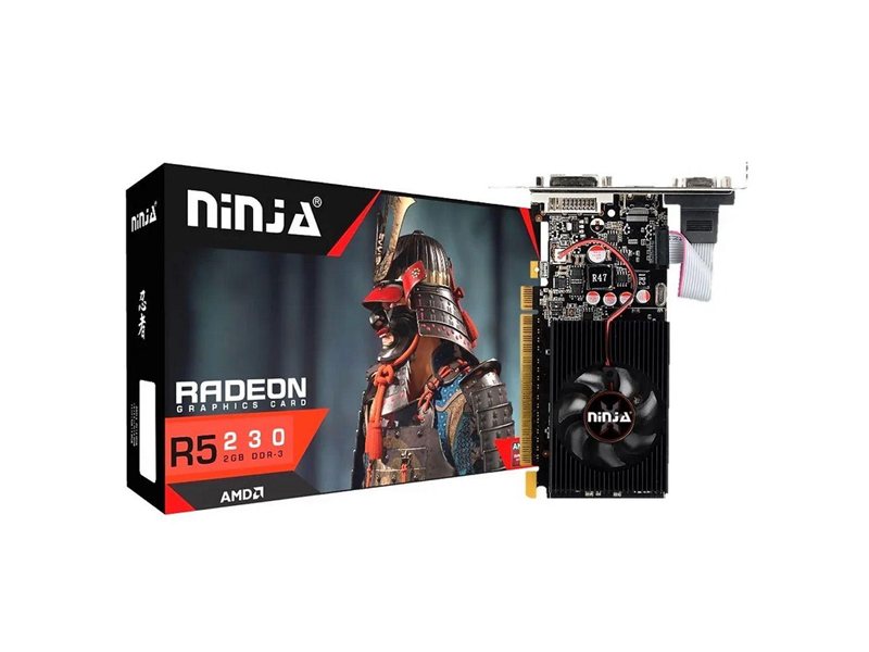Видеокарта Ninja (Sinotex) R5 230 1GB DDR3 64bit VGA DVI HDMI 1FAN LP RTL