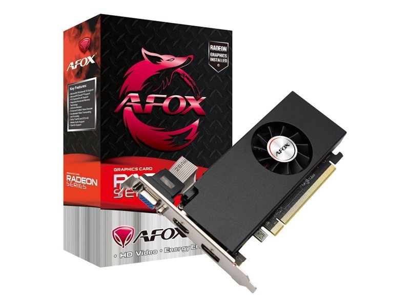 Видеокарта Afox RX550 4GB GDDR5 128bit VGA DP HDMI 1FAN LP RTL