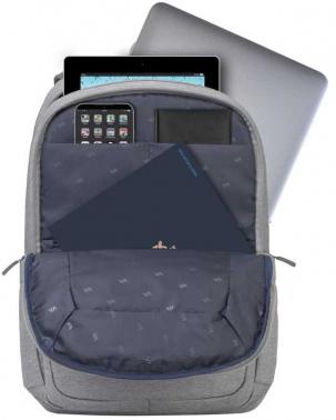 Рюкзак для ноутбука 15.6" Riva 7760 серый полиэстер женский дизайн (7760 GREY)