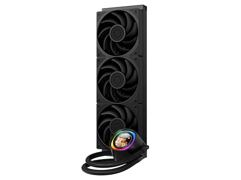 Вентилятор Cooler ID-Cooling FX360 LCD PE BLACK LCD SCREEN 350W/ all Intel/AMD/ no LED fan