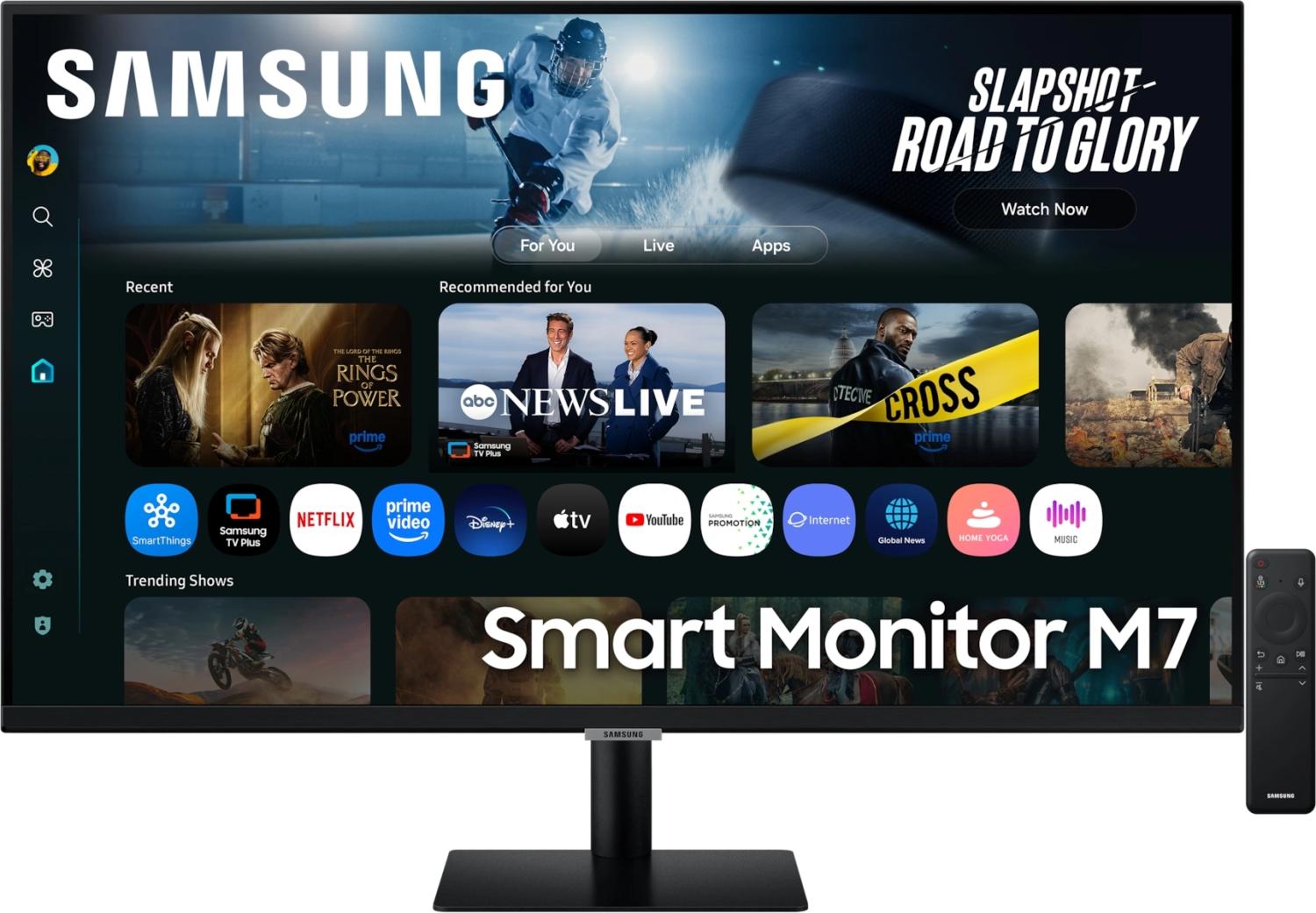 Монитор Samsung 32" S32FM702UIXCI черный VA LED 16:9 HDMI M/M матовая 3000:1 300cd 178гр/178гр 3840x2160 60Hz 4K USB 6.5кг