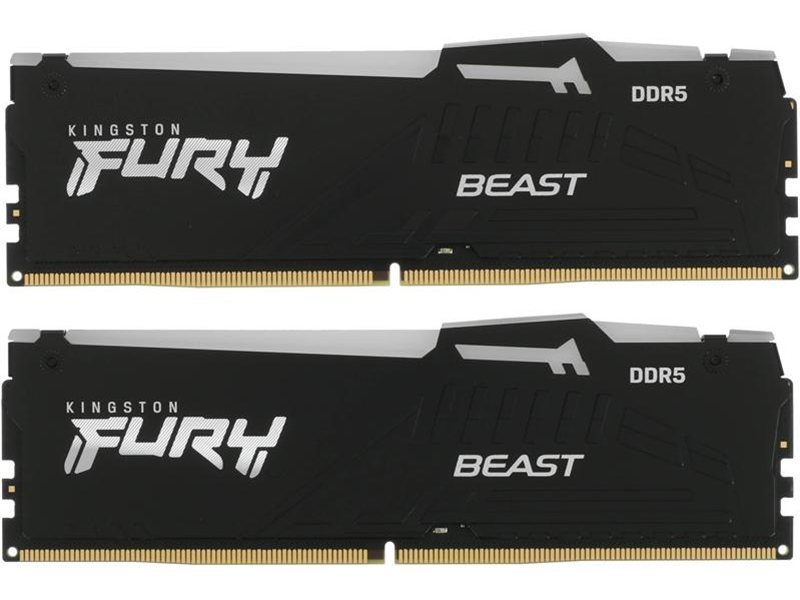 Память DDR5 2x16GB 5600MHz Kingston KF556C36BBEAK2-32 Fury Beast Expo RGB RTL Gaming PC5-44800 CL36 DIMM UDIMM 288-pin 1.25В kit single rank с радиатором Ret