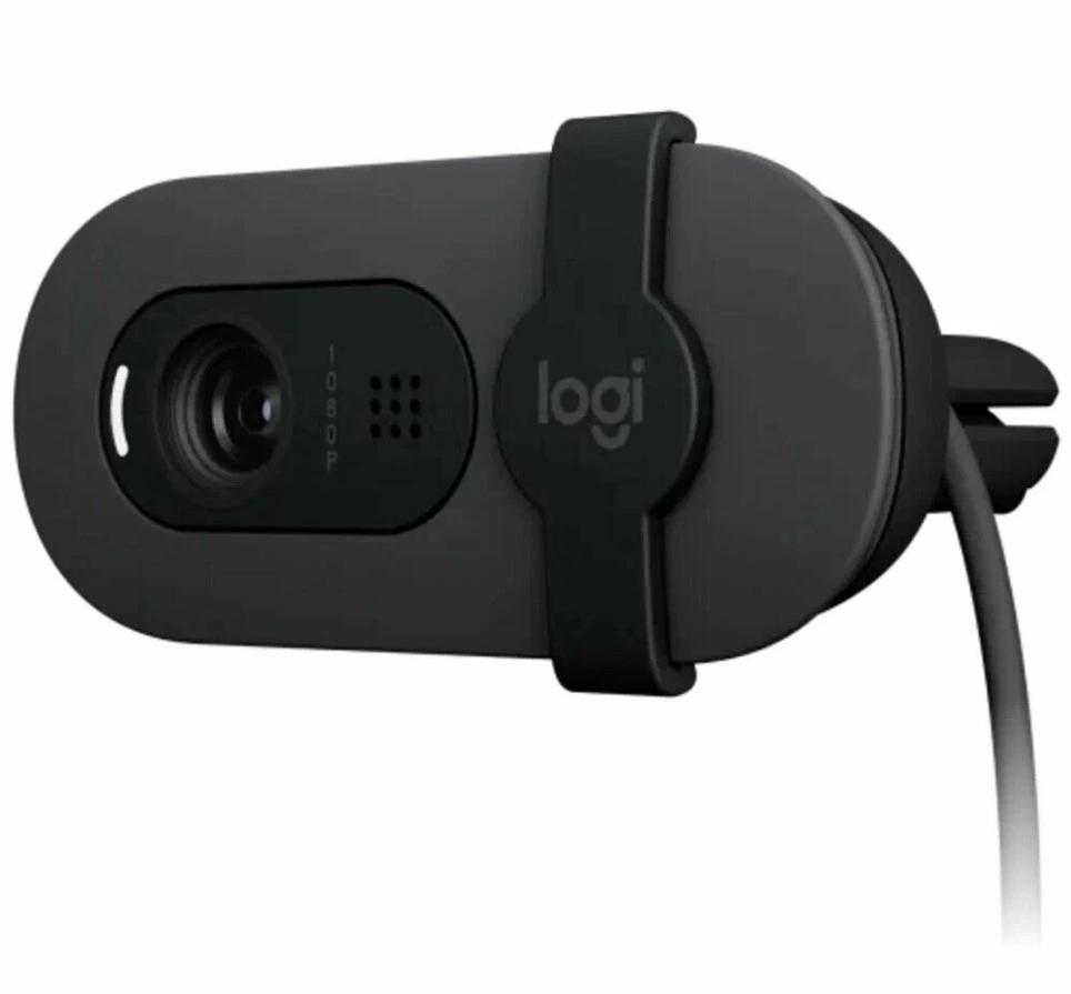Камера Web Logitech HD Webcam Brio 105 графитовый 2Mpix (1920x1080) USB2.0 с микрофоном для ноутбука (960-001590)