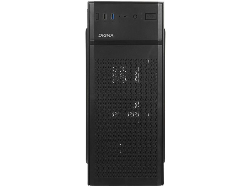 Корпус Digma DCC-MD301 черный без БП ATX 1x80mm 4x120mm 1xUSB2.0 1xUSB3.0 audio
