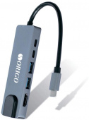 Разветвитель USB 3.0 Origo OU3340NPD 2порт. серебристый (OU3340NPD/A1A)