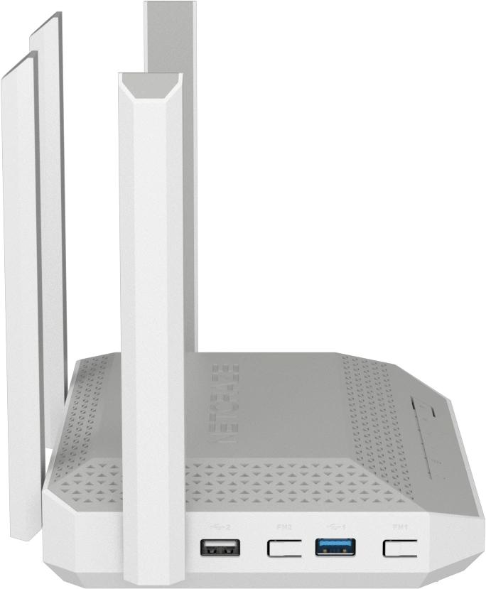 Роутер беспроводной Keenetic Netcraze Ultra (NC-1812) BE7200 10/100/1000/2500BASE-TX/4G ready белый